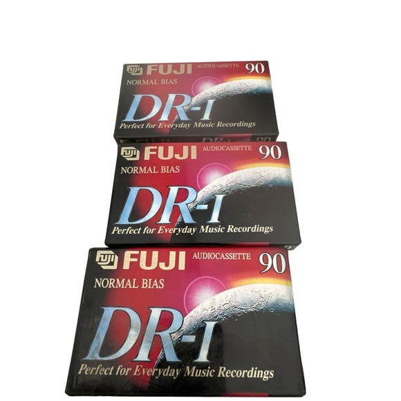Fuji Audio Cassette DR-I Normal Bias 90 Minutes DR-1 Type 1 Lot Of 3 - Picture 3 of 7